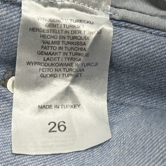 The Ragged Priest Quarter Panel Colorblock Mom Light Blue Indigo Jeans - Picture 11 of 12